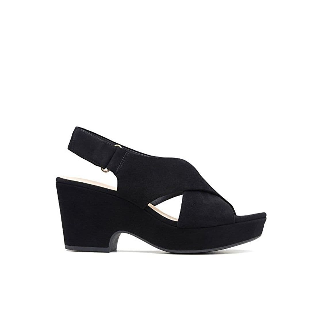 Moda Clarks Maritsa Lara, Sandalia con Pulsera Tira de Tobillo, Negro