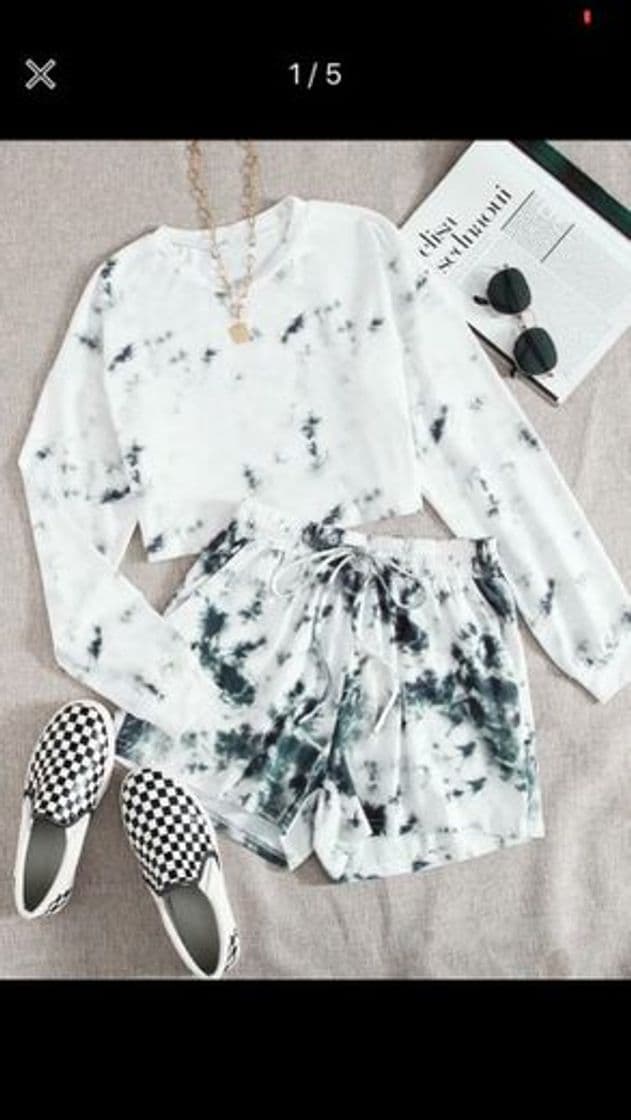 Fashion Outfit blanco con negro 