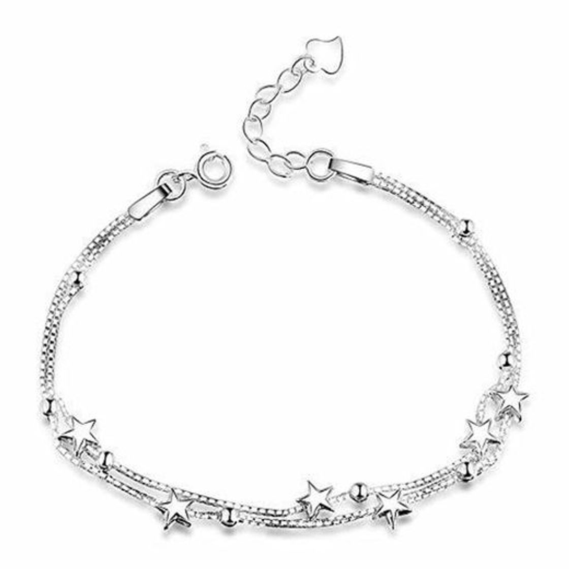 Fashion Elegante Pulsera con Pequeñas Estrellas y Perlas