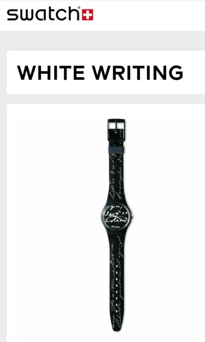 Fashion WHITE WRITING (GB165) - Swatch® Venezuela