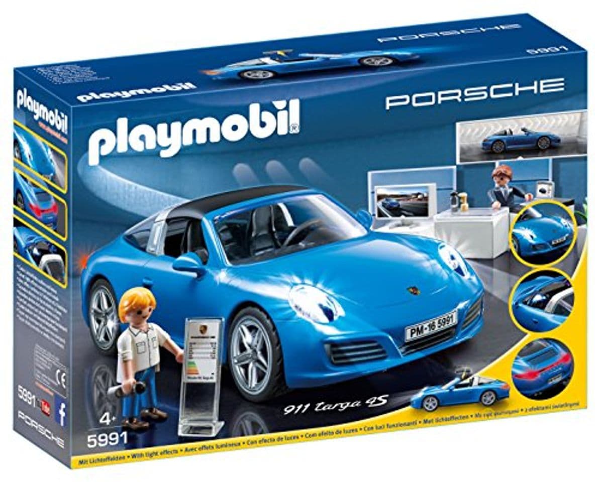 Product Playmobil Porche- Porsche Réplica del Porche 911 Targa 4S Playset, Multicolor, 9,5