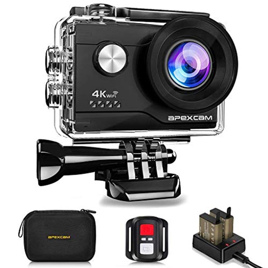 Producto Apexcam Cámara Deportiva 4K 16MP WiFi Ultra HD Cámara subacuática Impermeable 40M