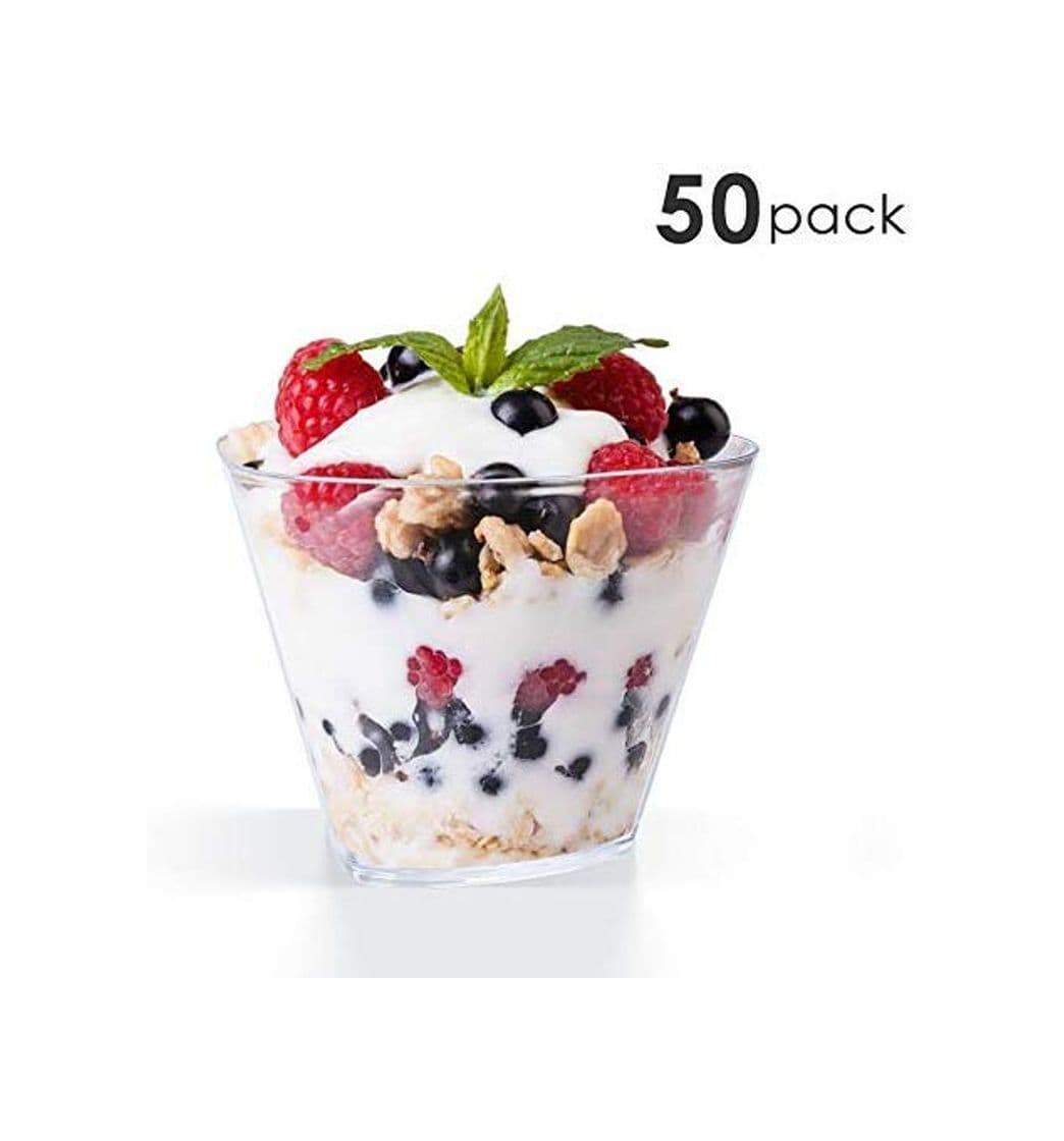 Producto MVPower 50 Unidades de Vasos de Postre 150 ml Reutilizables – Cuencos