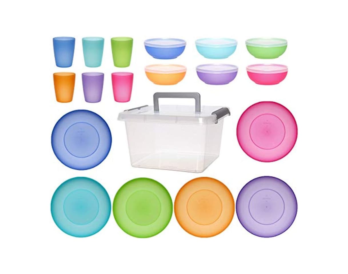 Producto idea-station Neo Set de Picnic de plástico para 6 Personas