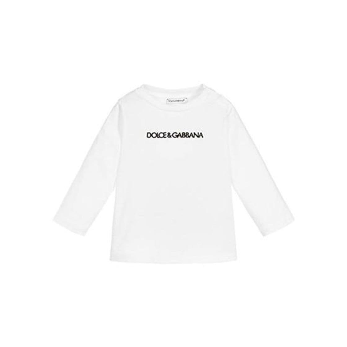 Fashion Dolce & Gabbana Logotipo Bordado Tshirt White 6 Years