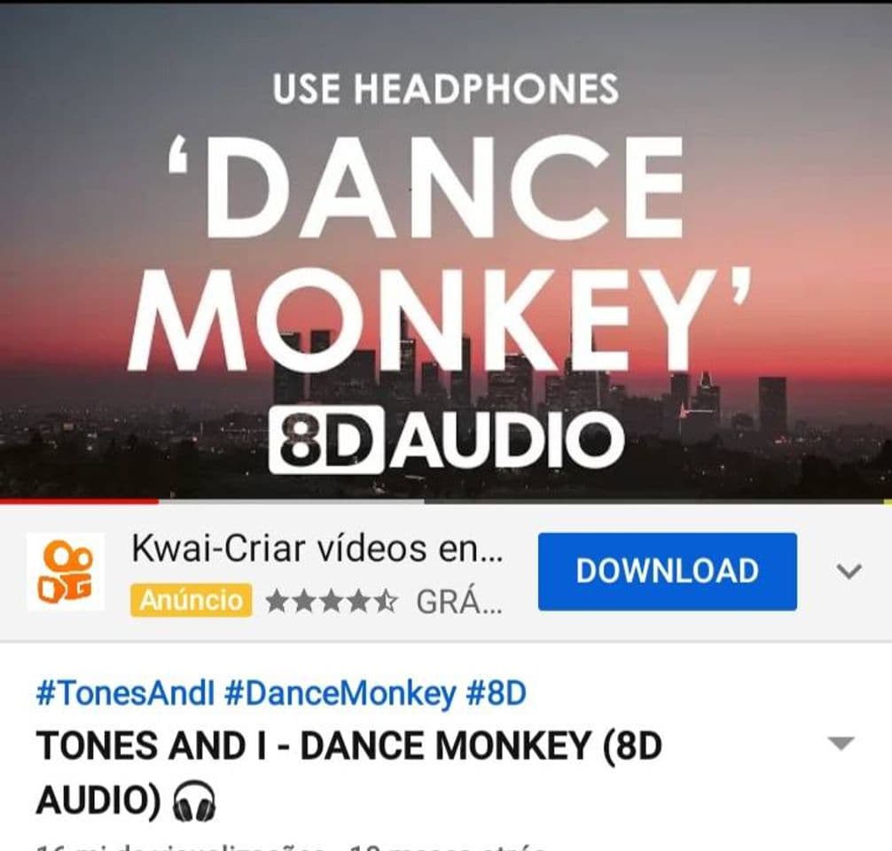 Canción TONES AND I - DANCE MONKEY (8D AUDIO) - YouTube