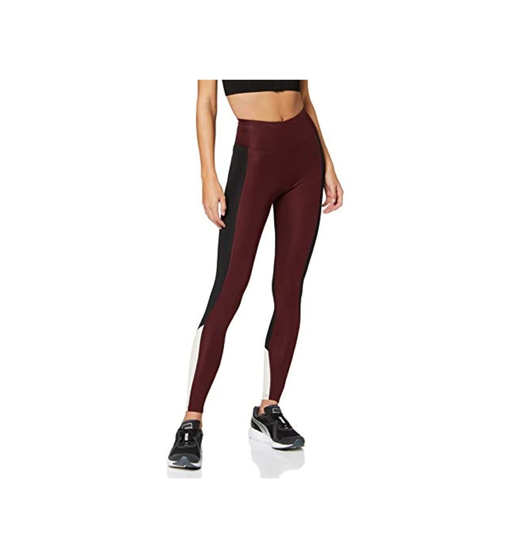 Moda Marca Amazon - AURIQUE Bal1038 - Mallas de Entrenamiento Mujer, Rojo