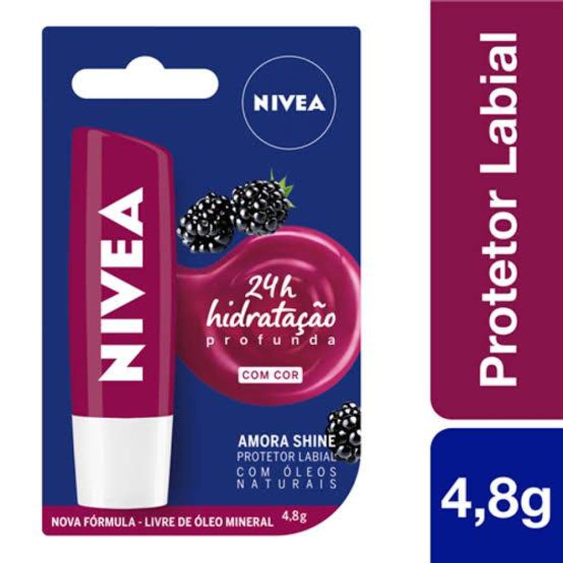 Moda Lip balm com cor nivea