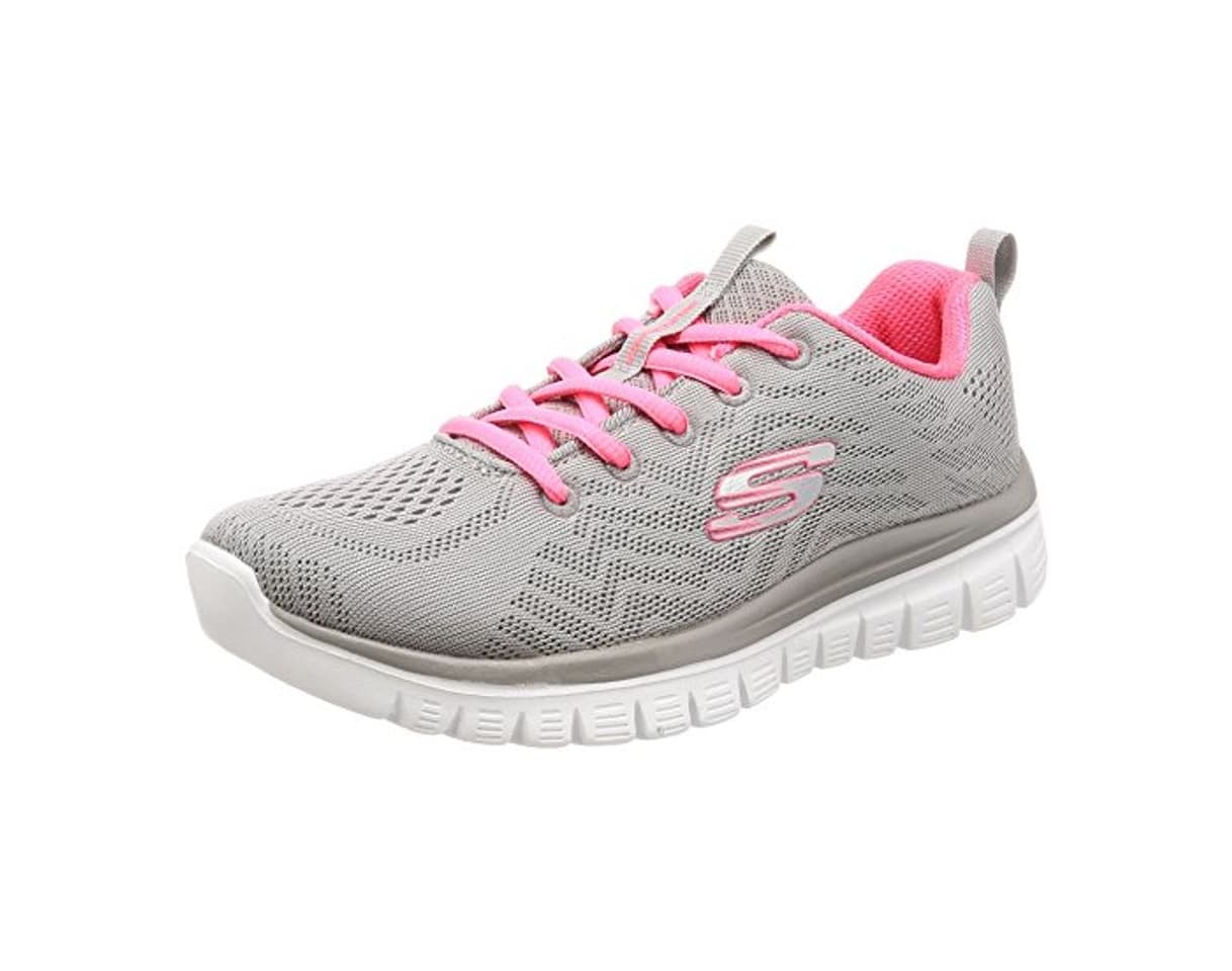 Producto Skechers Women 12615 Low-Top Trainers, Grey