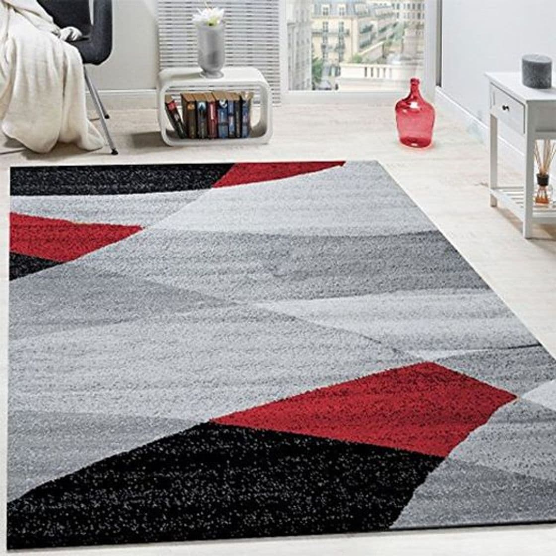 Producto Paco Home Alfombra De Diseño Moderno con Estampado De Líneas Curvas Onduladas