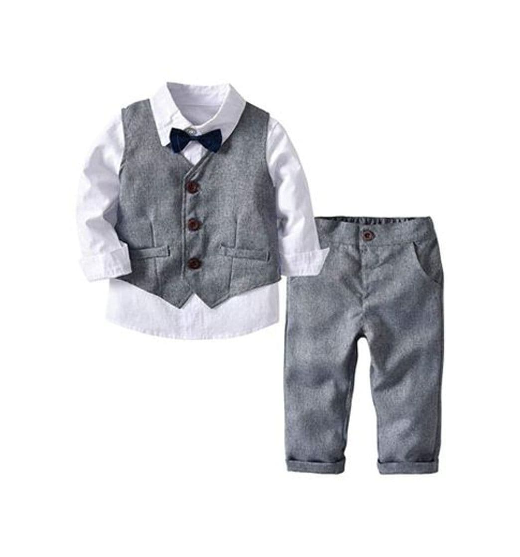 Fashion K-youth Conjunto de Cuatro Piezas para Bebé Niño 1-4 Años Ropa Niño