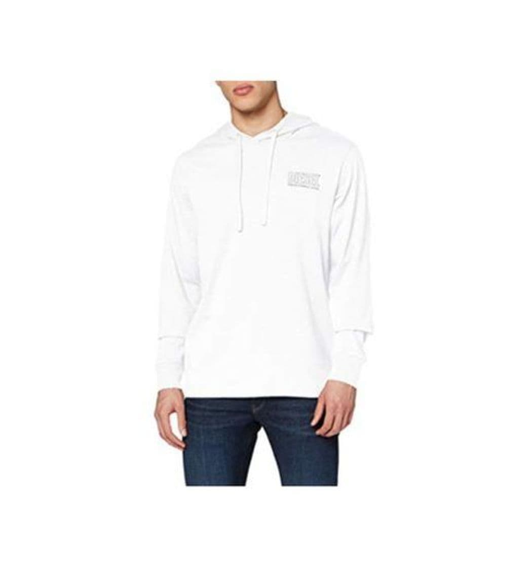 Moda Diesel UMLT-JIMMY, Sudadera con Capucha para Hombre, Blanco