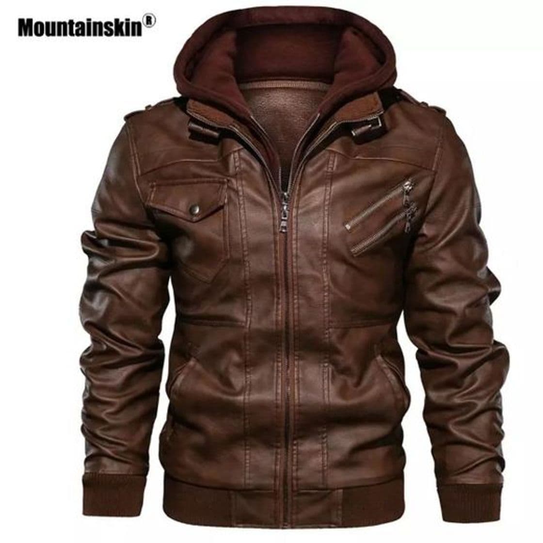 Fashion Mountainskin New Mens Leather Jackets Autumn Casual Motorcy