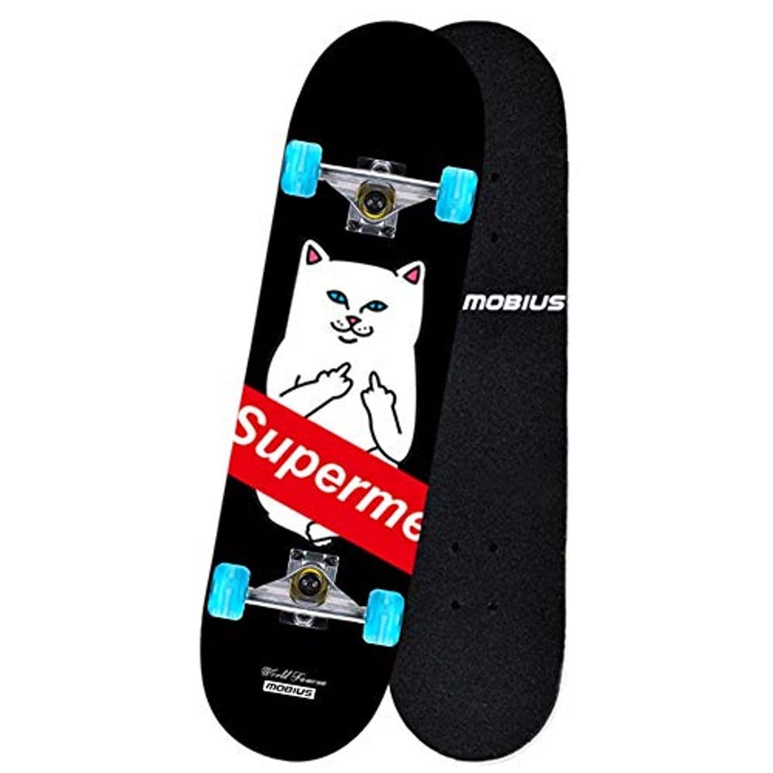 Producto WHOJS Skateboard 31 pulgadas x 8 pulgadas Monopatín Estándar Completo Rueda de Flash de PU con 7 Capas de Madera de Arce Tabla de Skate de Crucero for Niños Jóvenes Adultos 【Selección de color y motiv