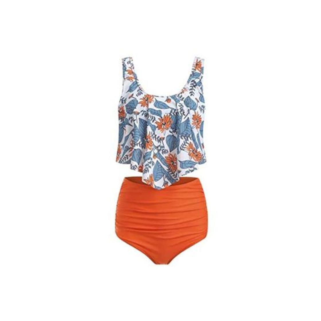 Fashion OBEEII Bikini Bañadores Mujer 2 Piezas Traje de Baño Push Up Monokini Brasileño Verano Playa Surf EU52