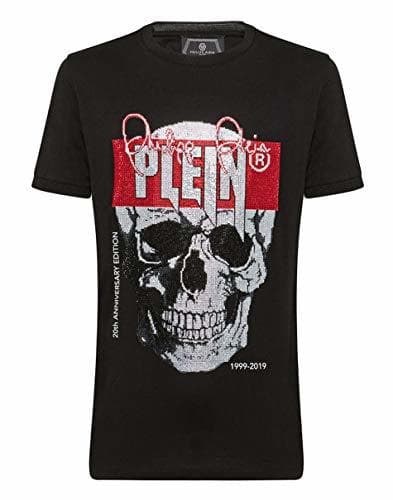 Producto Philipp Plein MTK3678 - Camiseta de Manga Corta, diseño de Calavera Negro