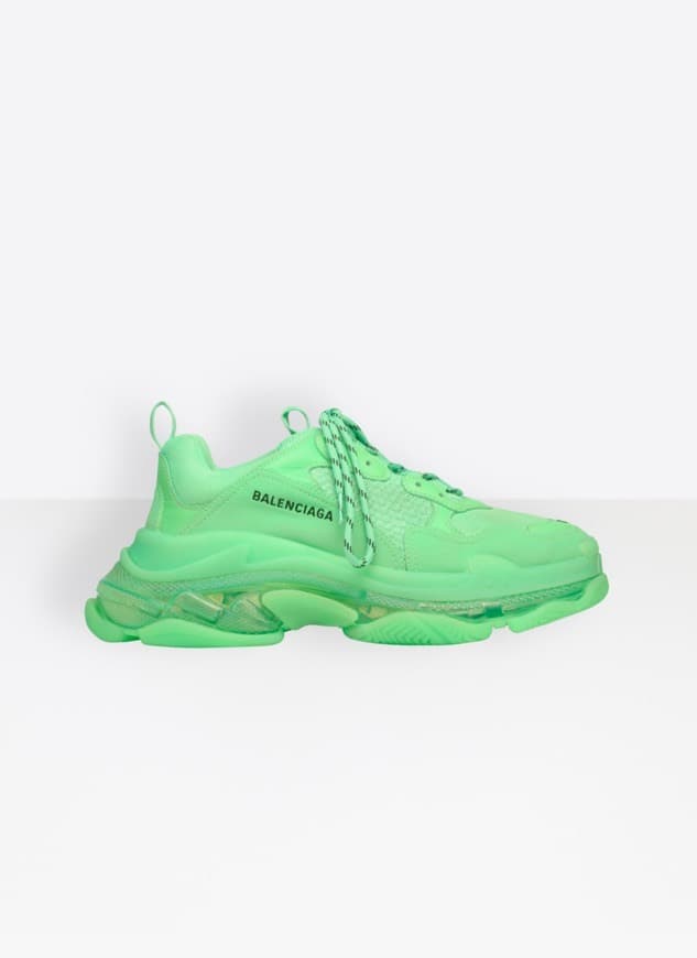 Producto Zapatilla «Triple S Clear Sole» NEON GREEN para Hombre ...