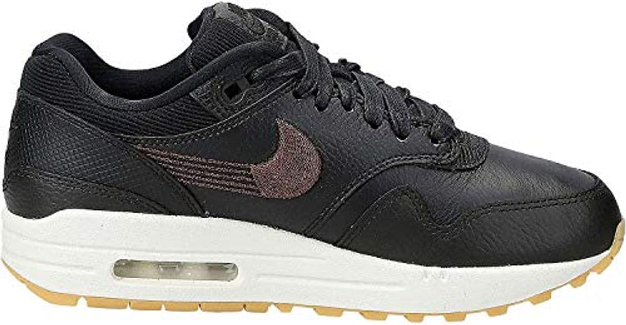 Fashion Nike Wmns Air MAX 1 PRM, Zapatillas de Gimnasia para Mujer, Negro