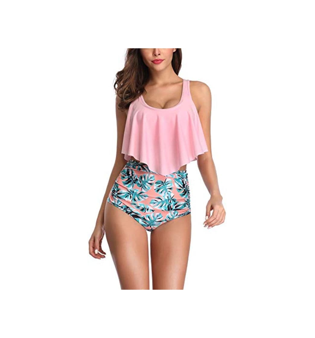 Fashion Ajpguot Verano Traje de Baño Mujer Sexy Push Up Bikinis Impresión Tops