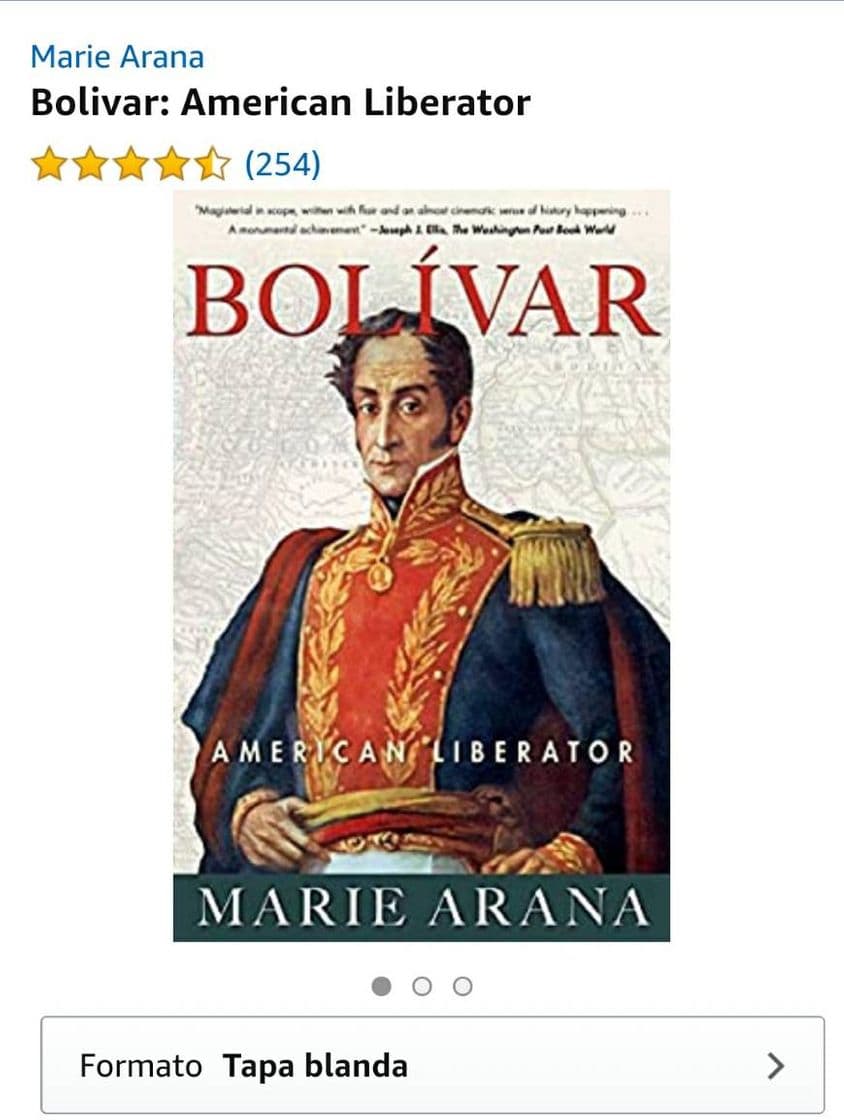 Libro Libertador de América ( Simón Bolívar )