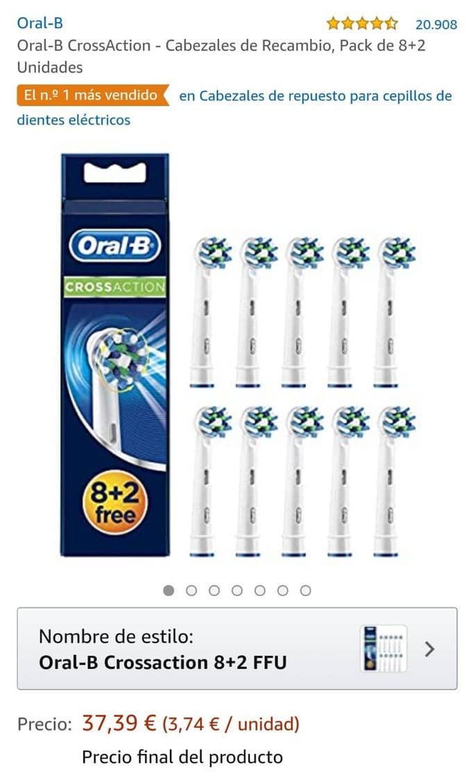 Moda Pack de cabezales Oral-B 