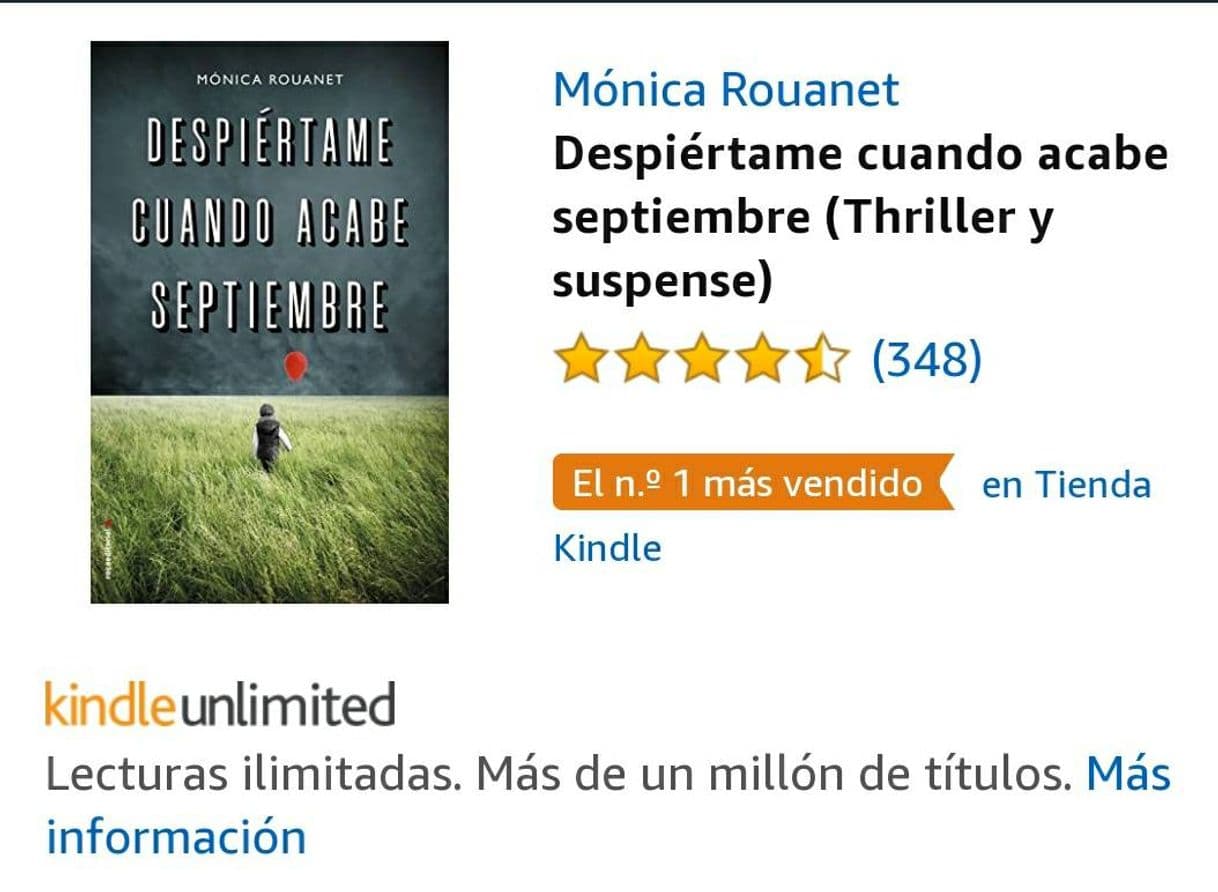 Libro Despiértame cuando acabe septiembre 😪💭