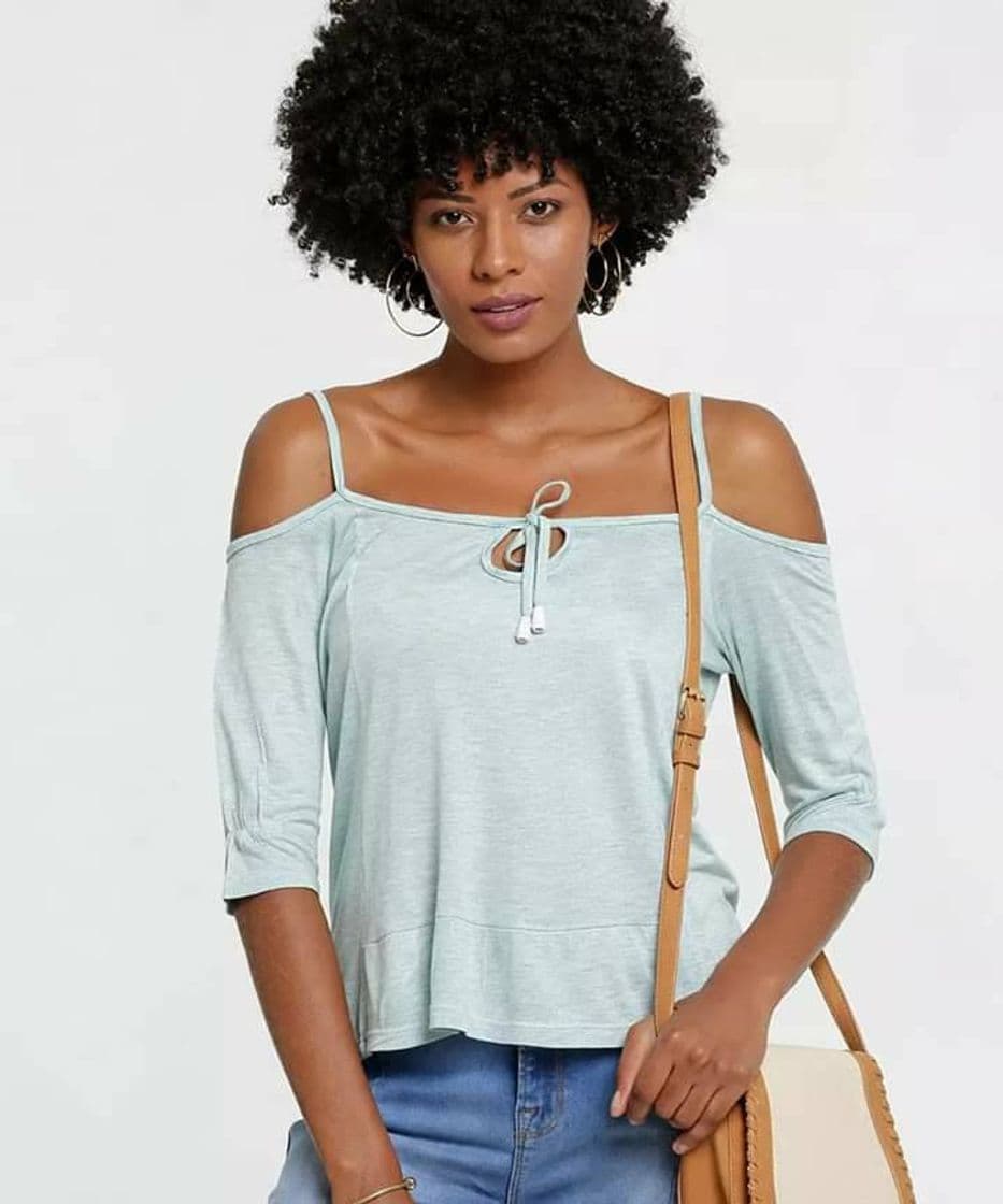 Moda blusa open shoulder