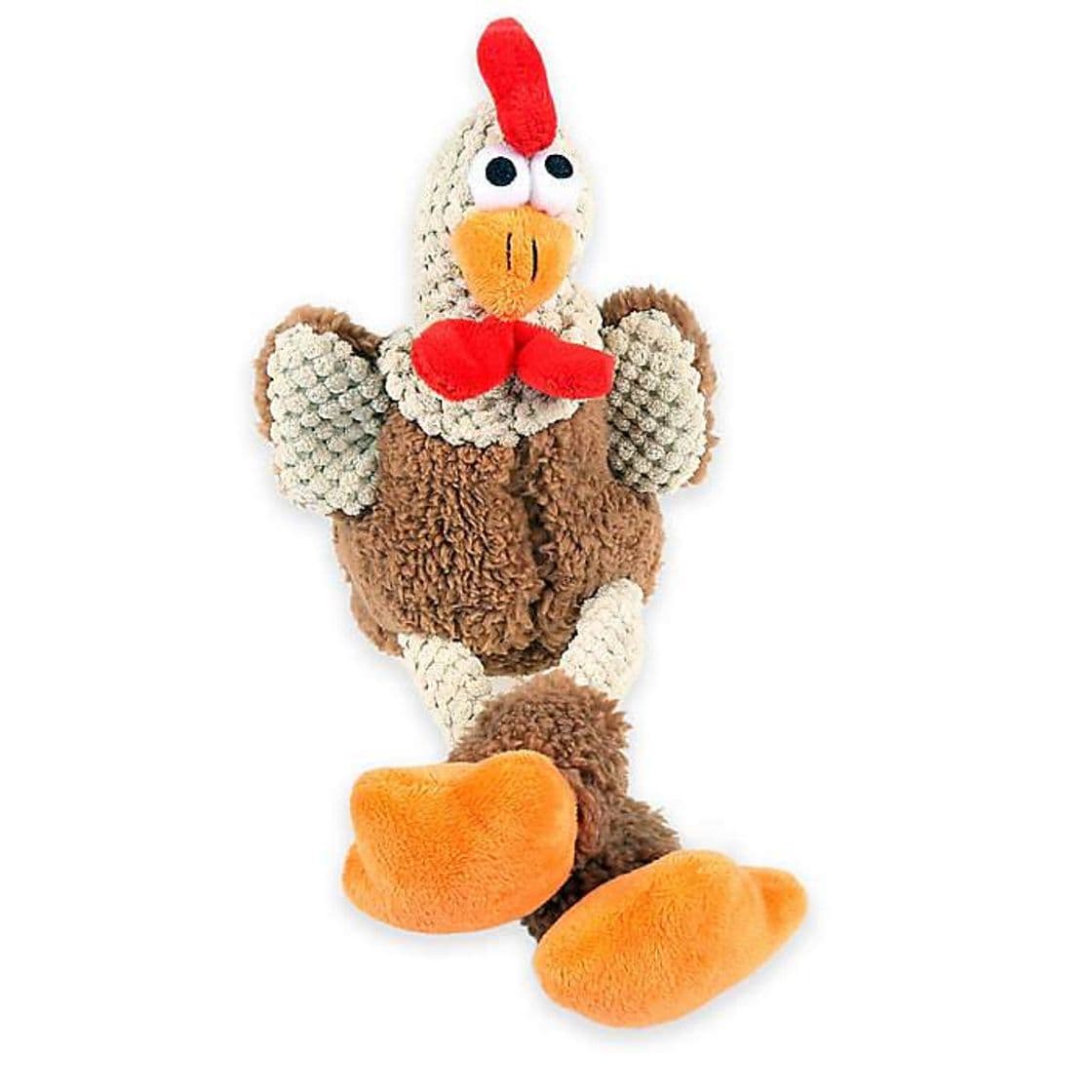 Fashion Gallo de juguete para mascota en café y naranja