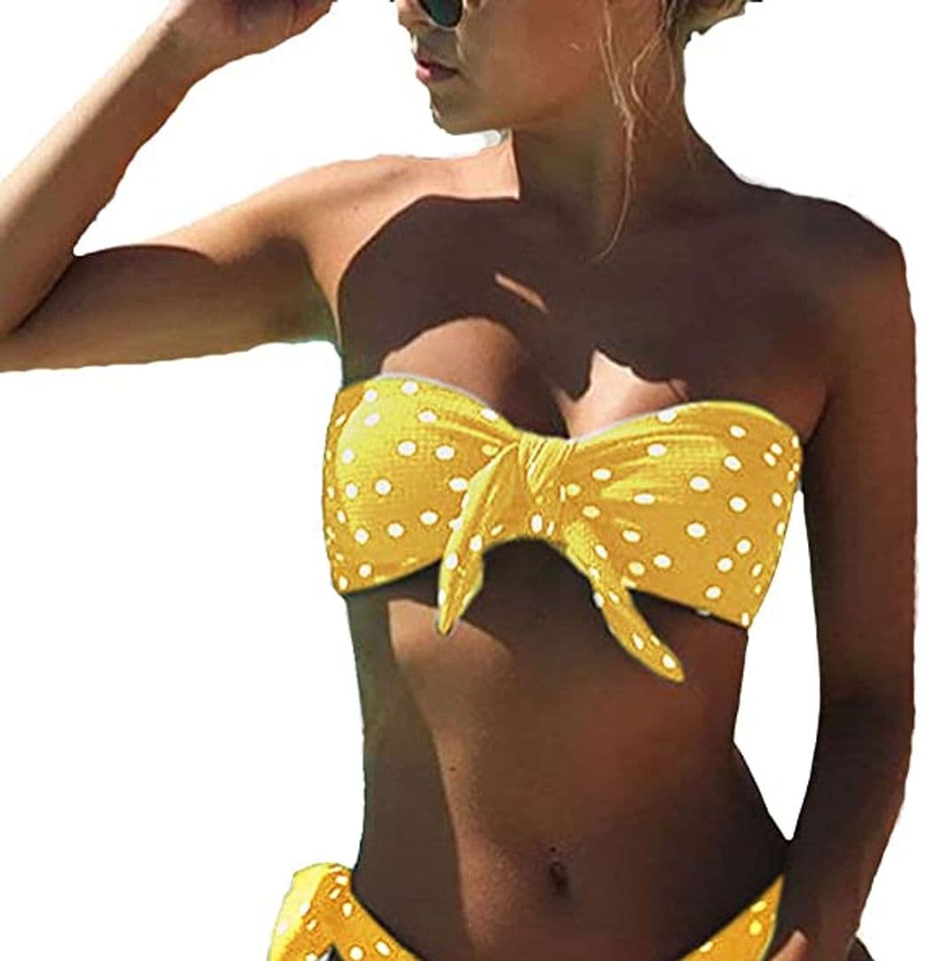 Producto UMIPUBO Bikini Mujer Dos Piezas Ropa con Estampado de Lunares Push-Up Traje