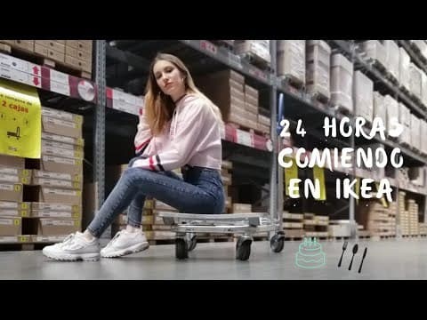 Moda 24 HORAS COMIENDO EN IKEA! | Nataplof - YouTube