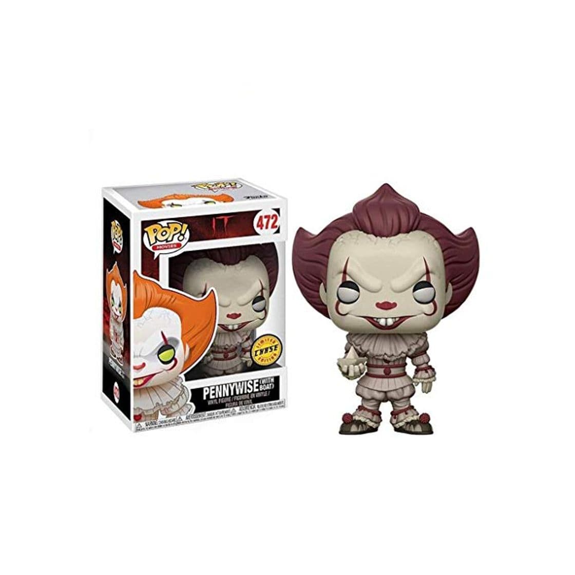 Game Funko- Pop. Vinyl: Movies: It: Chapter 2-Pennywise W/Blade Figura Coleccionable, Multicolor