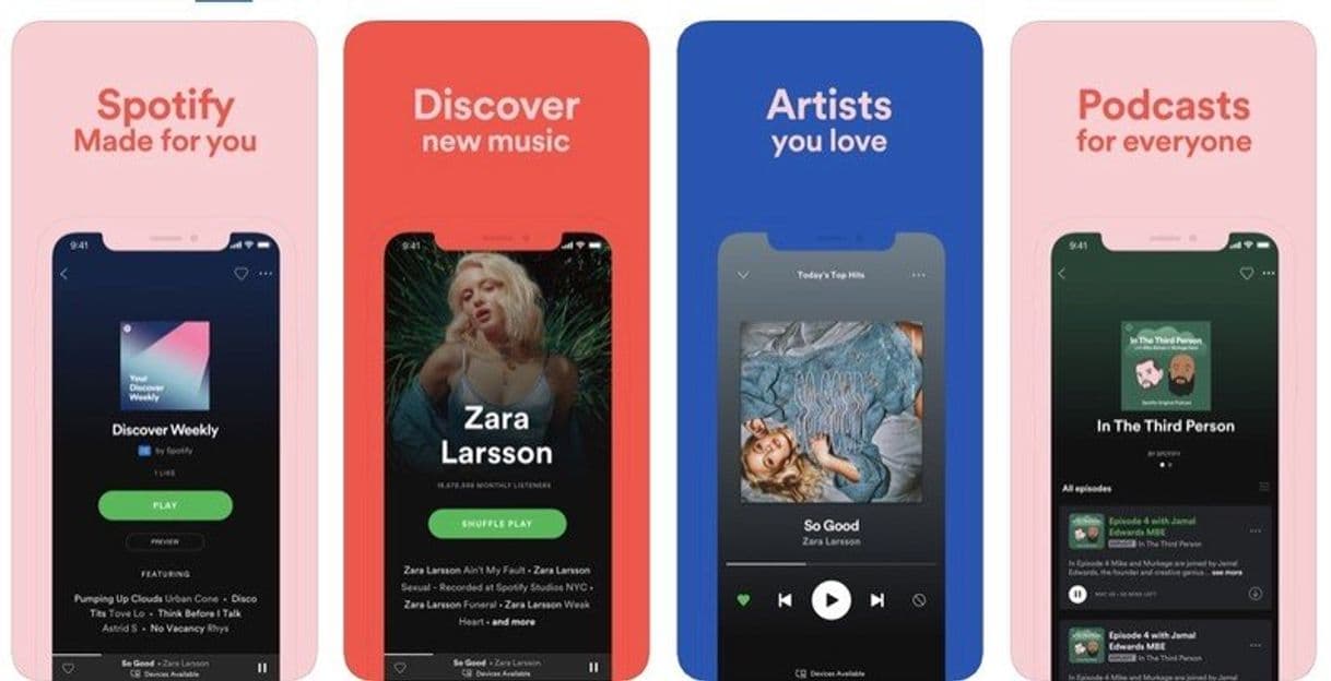 App Spotify: Music and Podcasts