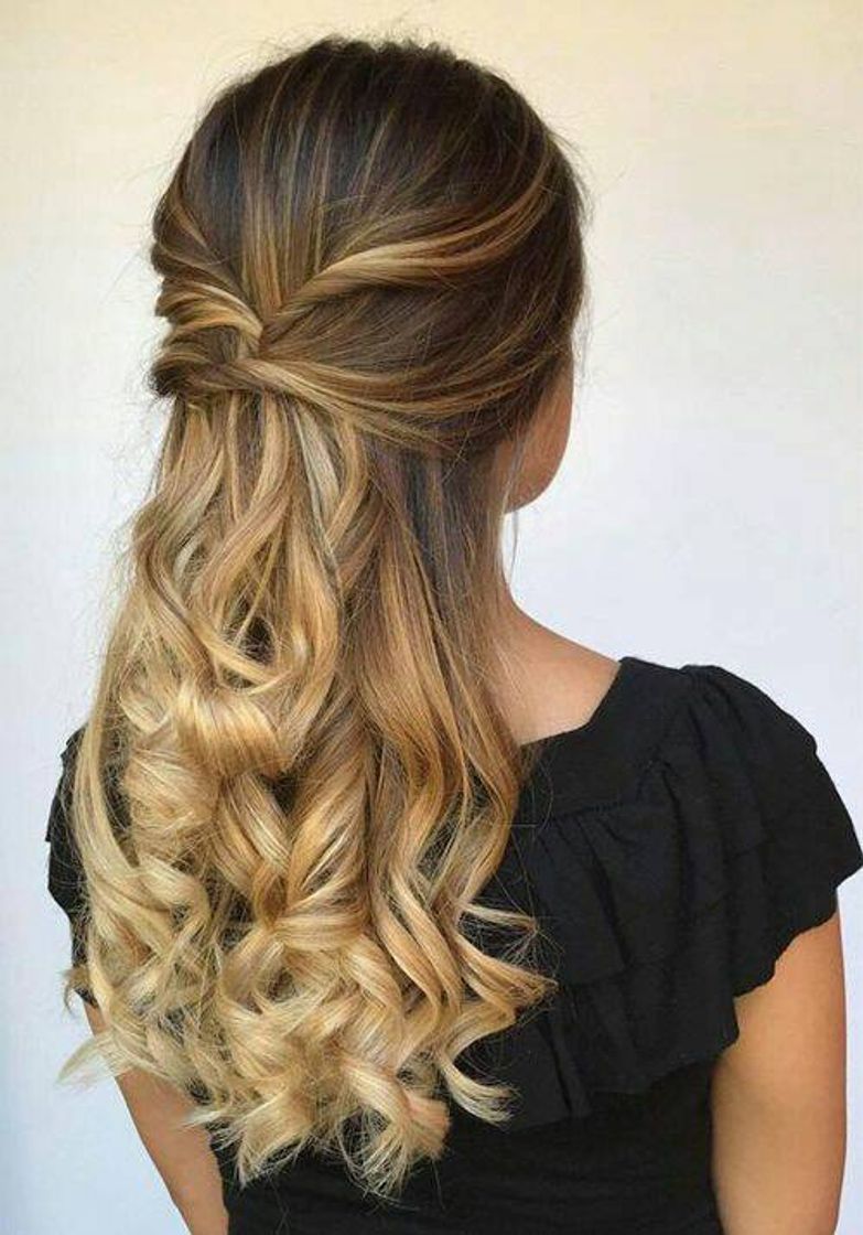 Moda Penteado fácil e lindo ❤