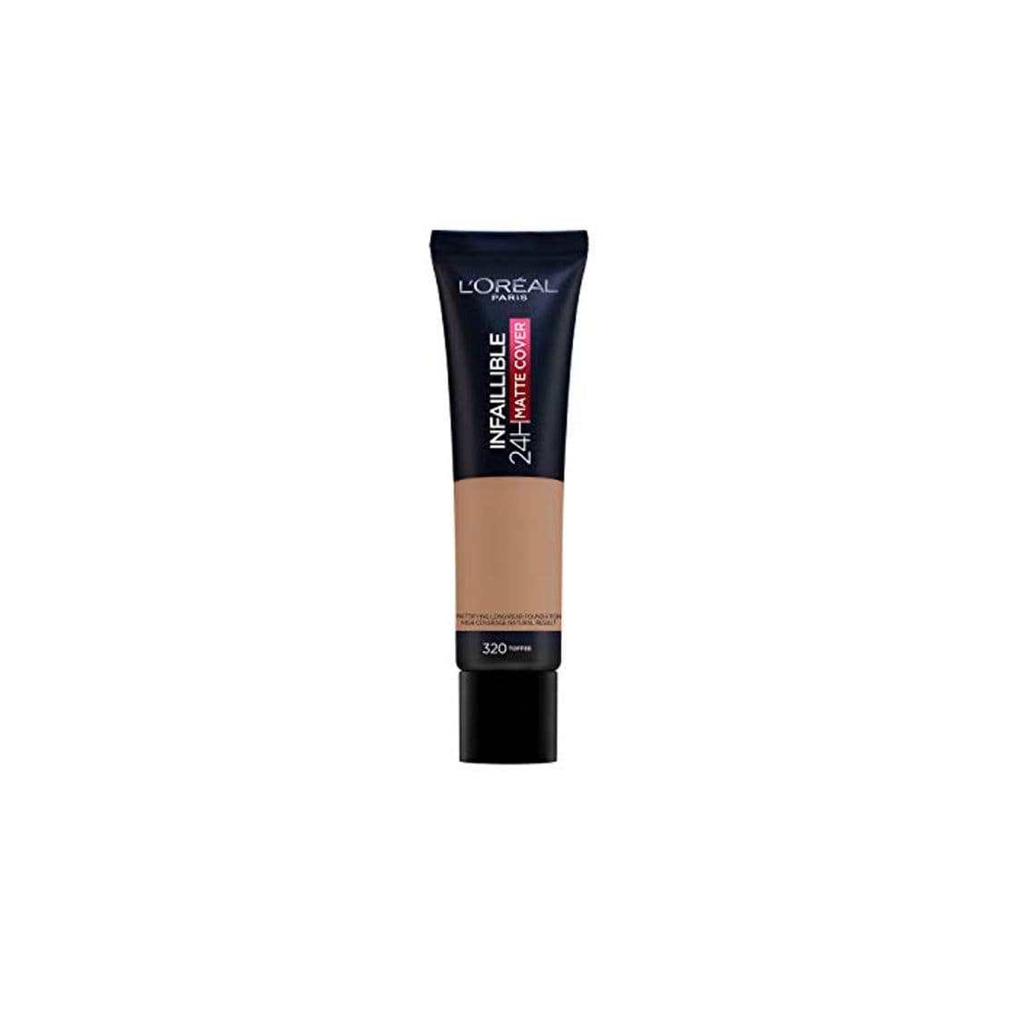 Producto L'Oréal Infalible 24 H Matte Cover Base De Maquillaje Alta Cobertura Mate Piel Clara Subtono Dorado Caramel 320 40 g