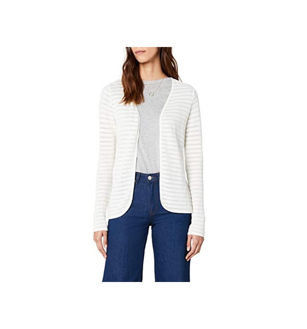 Moda ONLY Onlcrystal Ls Cardigan Noos, Chaqueta para Mujer, Blanco