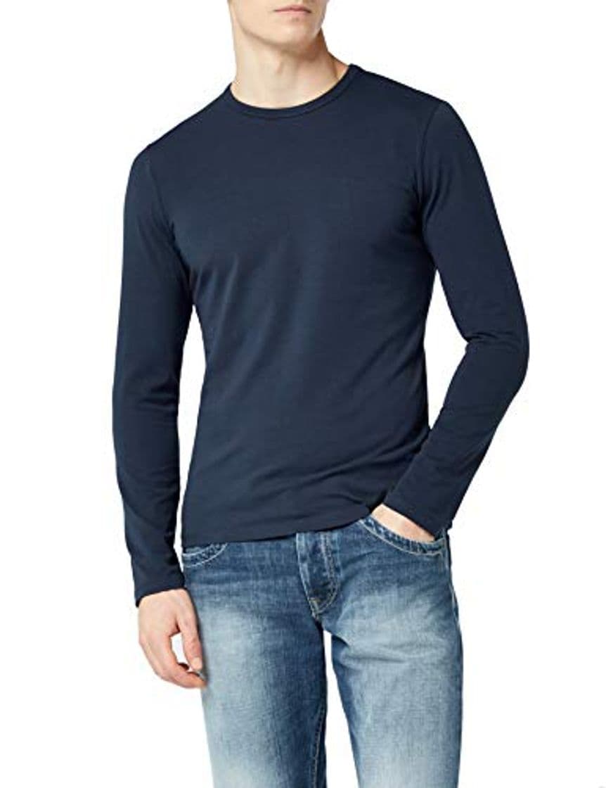 Moda Pepe Jeans Original Basic L/S, Top de Manga Larga Para Hombre, Azul