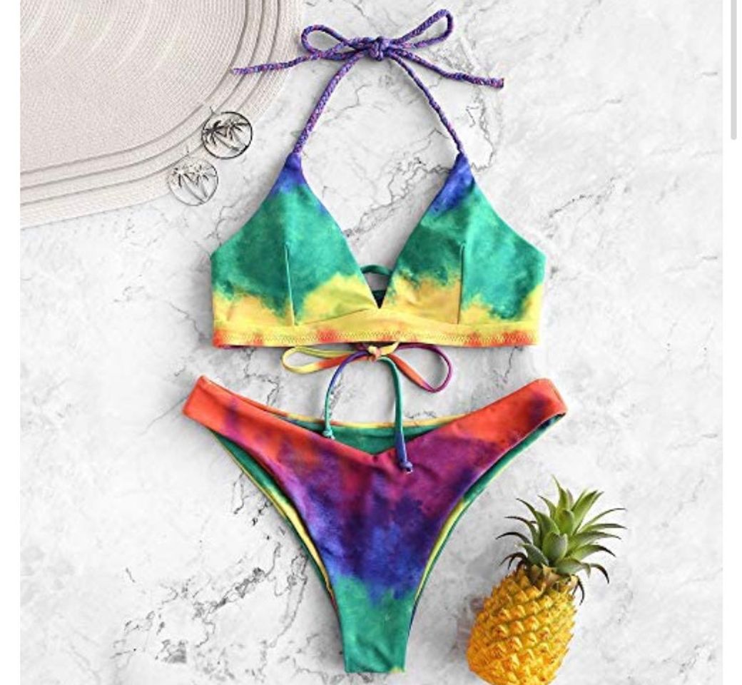 Moda ZAFUL - Bikini de piel de serpiente