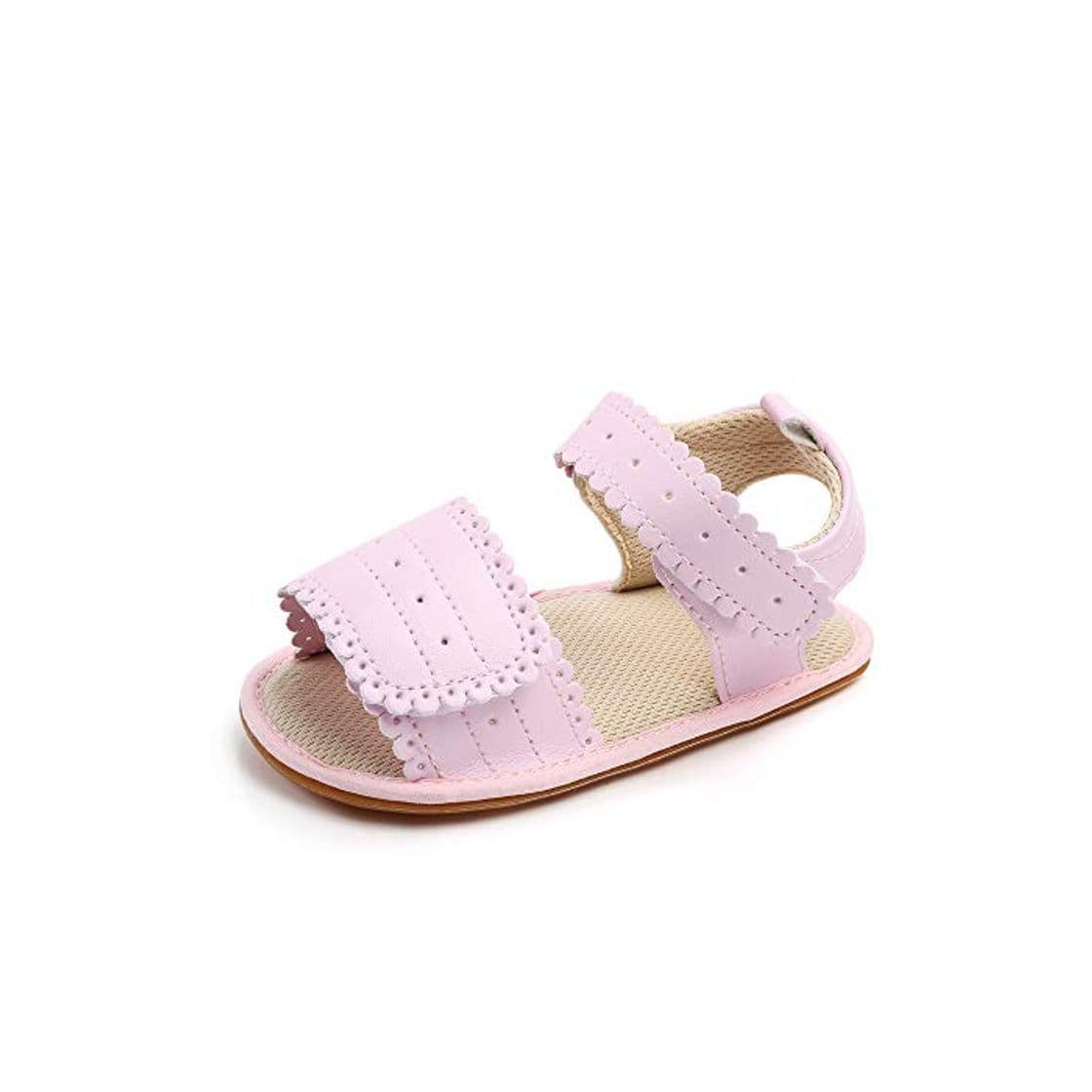 Fashion Sandalias Bebe Niña Verano Zapatos Bebé Recién Nacido Plano Antideslizante Rosa 6