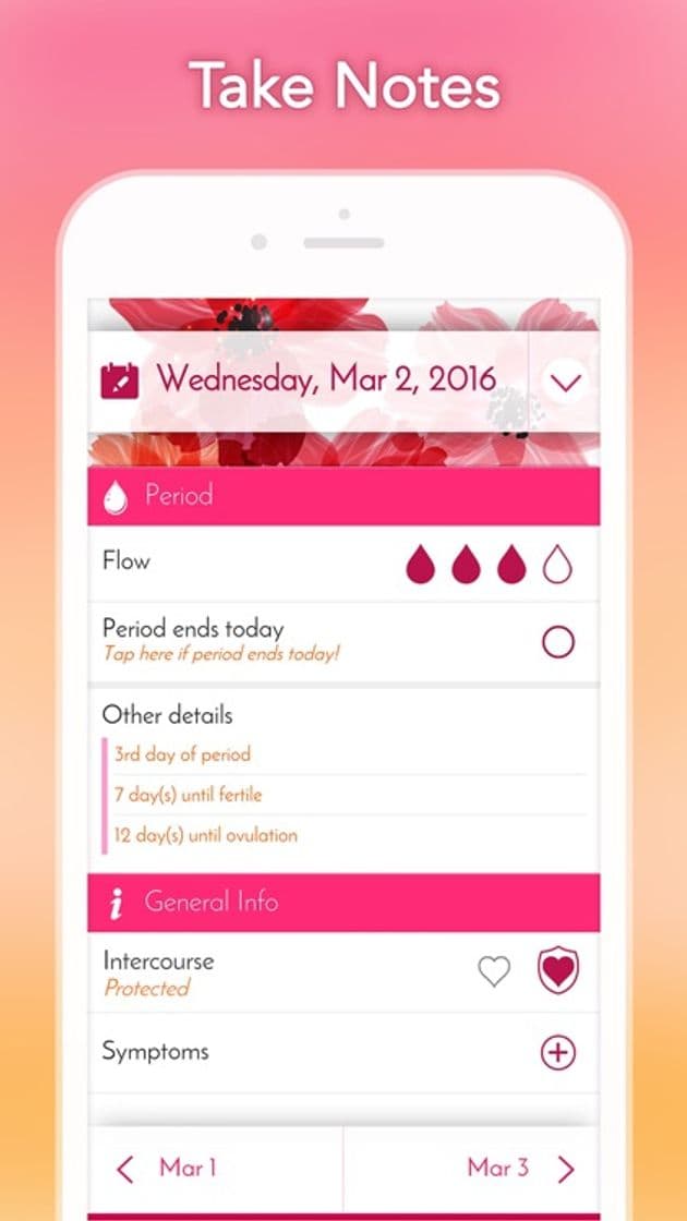 App My Calendar - Period Tracker