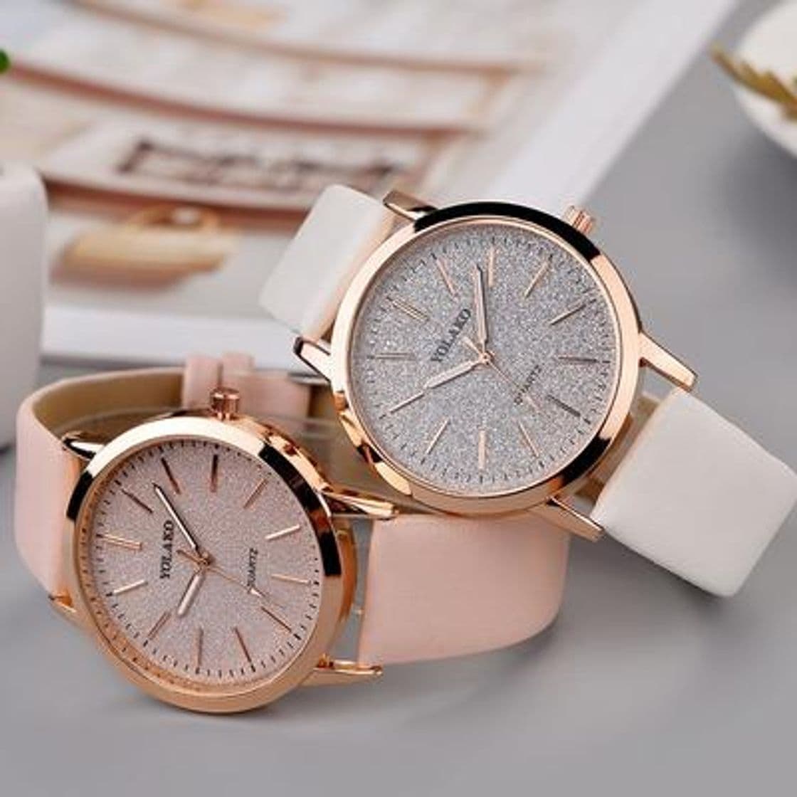 Fashion Women'S Watches Fashion Casual Leather Strap Analog Quartz ...