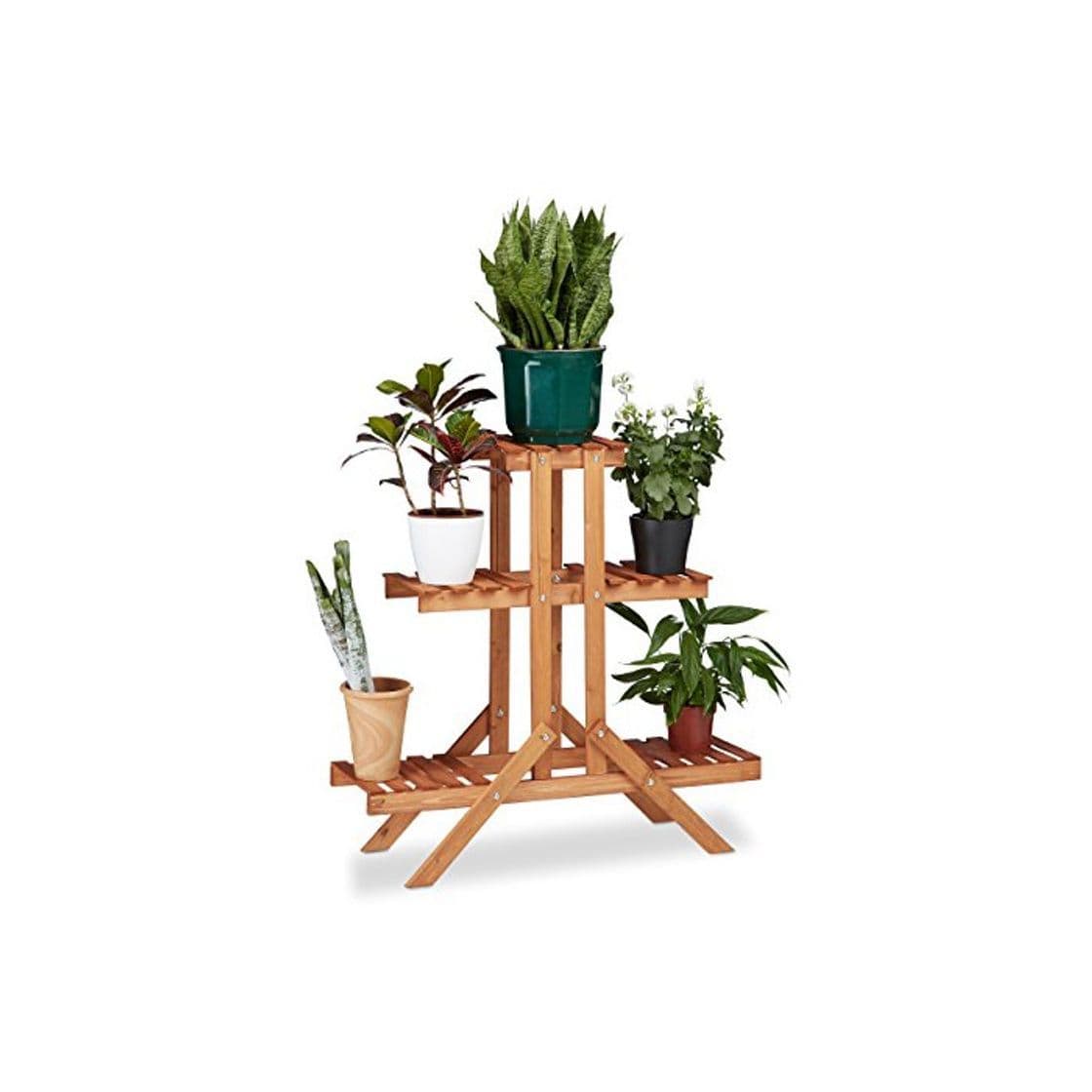 Producto Relaxdays Soporte Plantas para Interior 3 Niveles