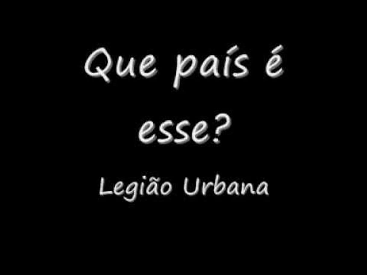 Fashion Legião Urbana - Que país é esse?