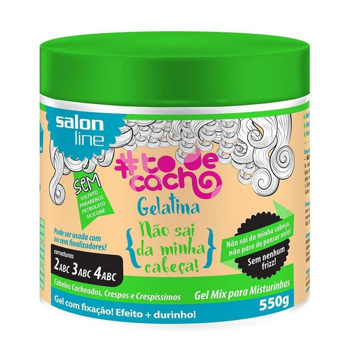 Fashion Gelatina #todecacho Não Sai da Minha Cabeça! Salon Line

