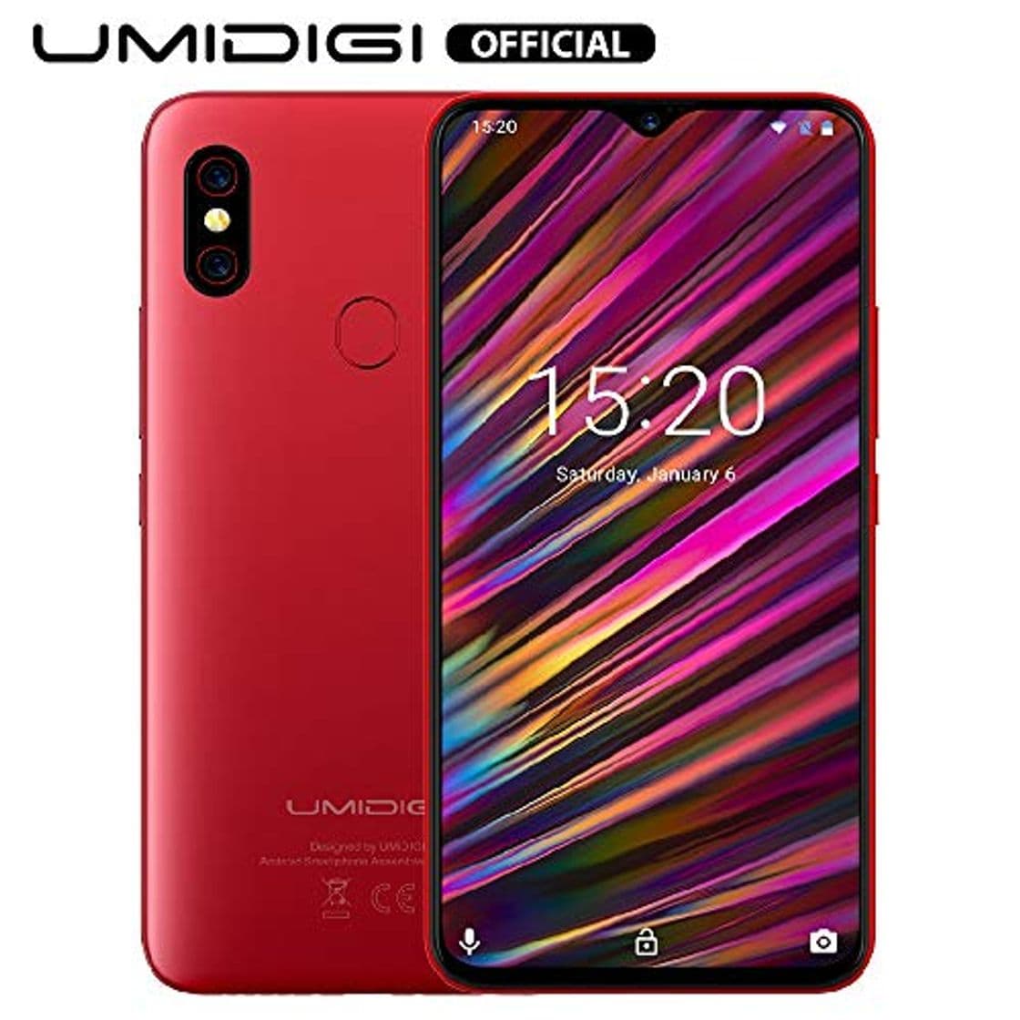 Producto UMIDIGI F1 Smartphone Libres Android 9.0 Teléfono Inteligente Dual SIM 6.3" FHD