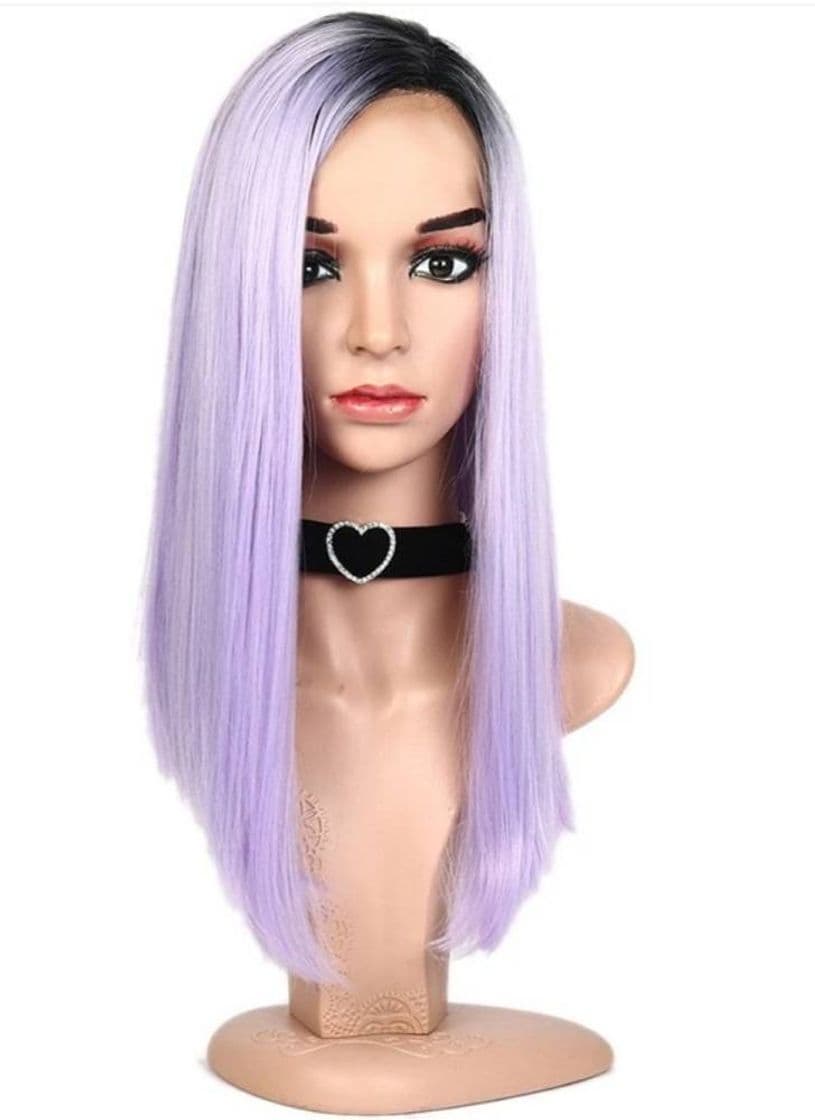 Moda Lace Front Synthetic Ombre Side Part Long Str