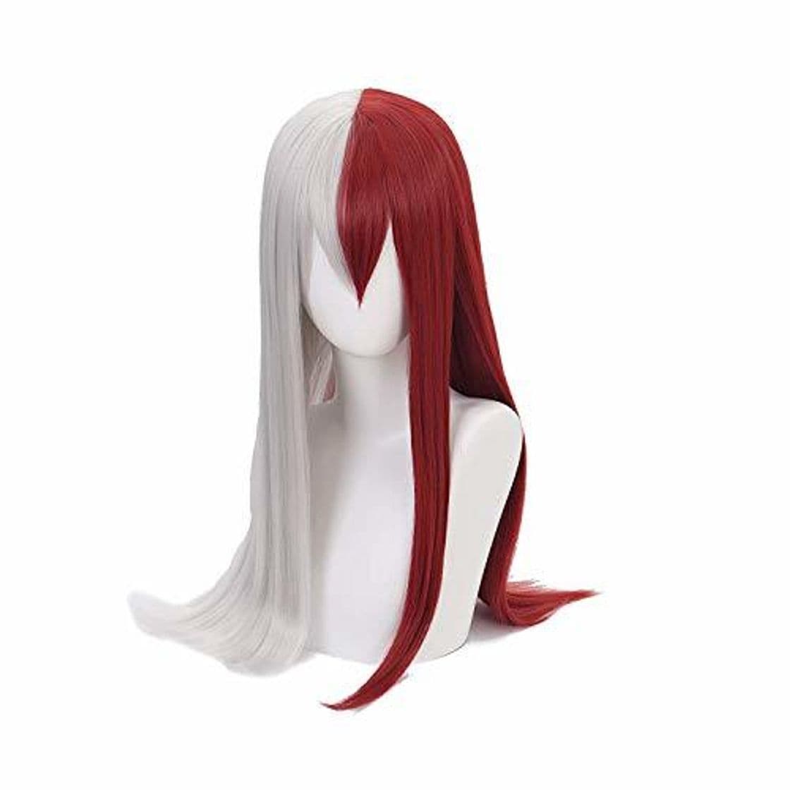 Producto LZT 65cm Chica Mujer Larga Recta Roja Plata Anime Cosplay Peluca para