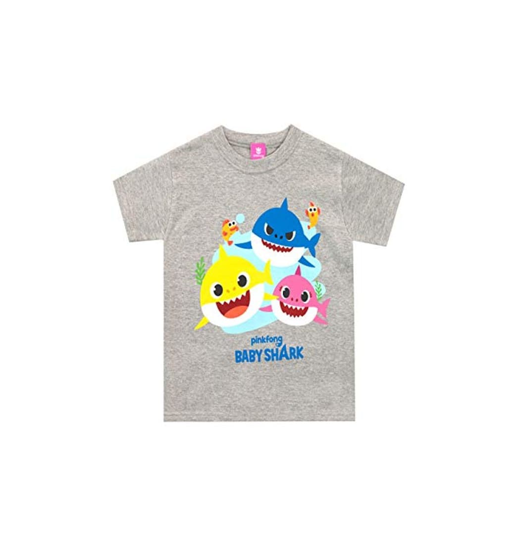 Product Pinkfong Camiseta de Manga Corta para niños Baby Shark Gris 18