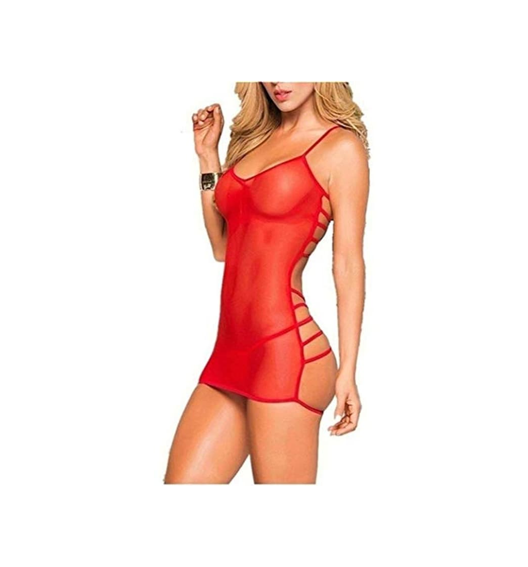 Fashion Flydo Mujer Ropa Interior Sexy Vestido Halter Babydoll