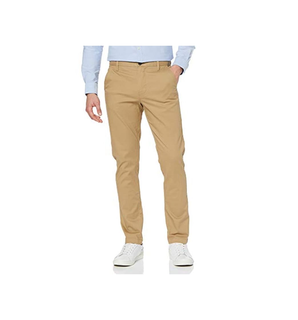 Product Marca Amazon - MERAKI Pantalones Chinos Estrechos Hombre, Beige