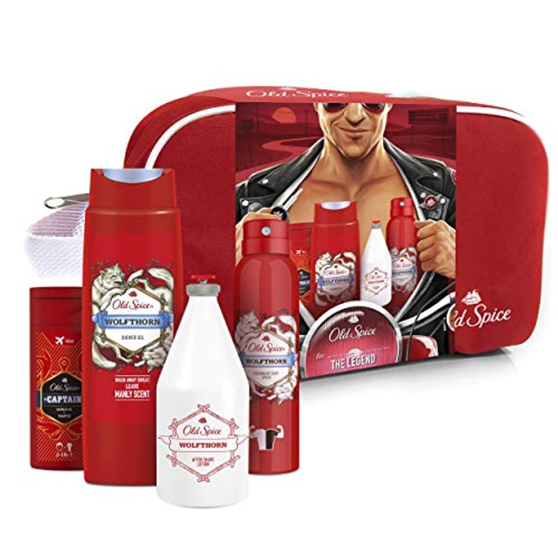 Belleza Old Spice Wolfthorn Travel Set de Regalo para Hombres